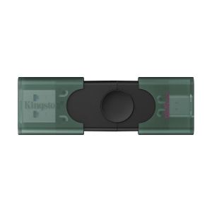 USB памет 128GB KINGSTON DataTraveler Duo G2, USB Type-A + USB Type-C 3.2 Gen 1, Black/Green - DTDEG2/128GB