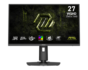 Монитор MSI MAG 274QPF X32, 27" Rapid IPS, WQHD (2560x1440) 320Hz, 16:9, 0.5ms, 400cd/m2, 1000:1, AMD FreeSync Premium, Nvidia G-SYNC, 2xHDMI, DP, Black