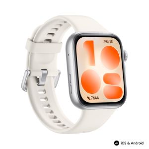 Часовник Huawei Watch Fit 5 Niki-B19F White + Huawei Freebuds SE 4 ANC, White