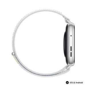 Часовник Huawei Watch Fit 5 Niki-B19W Silver + Huawei Freebuds SE 4 ANC, White
