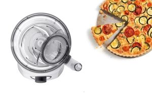 Кухненски робот Bosch MCM3200W, Kitchen machine, MultiTalent 3, 800 W, BPA-free, plastic bowl 2.3 l , Double-sided stainless steel disc for cutting and planing, suitable for crushing ice, Dough attachment, white