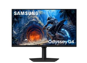 Монитор SAMSUNG Odyssey G4 G40H (LS27HG402EUXEN), 27" IPS, FullHD (1920x1080) 300Hz, 16:9, 1ms, 300 cd/m², 1000:1, AMD FreeSync Premium, HDMI, DP, Black