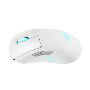 Мишка Asus ROG Keris II Origin Wireless Gaming Mouse, 65g Lightweight, Ergonomic, Push-Fit Switch Socket, 42K Optical Sensor, ROG Micro Switch II, ROG Omni Receiver, 5 Programmable Buttons, Moonlight Whit