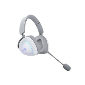 Слушалки Asus ROG Delta II Wireless Gaming Headset ( BT, ROG SpeedNova 2.4GHz, 3.5mm, 50mm Titanium-Plated Drivers, 10mm Super-Wideband Mic, 110HR, DualFlow Audio, For PC, Switch, PS5, Xbox)- Moonlight White