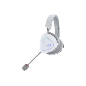 Слушалки Asus ROG Delta II Wireless Gaming Headset ( BT, ROG SpeedNova 2.4GHz, 3.5mm, 50mm Titanium-Plated Drivers, 10mm Super-Wideband Mic, 110HR, DualFlow Audio, For PC, Switch, PS5, Xbox)- Moonlight White