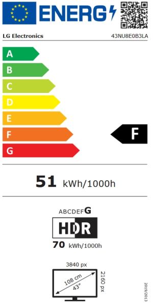 Телевизор LG 43NU8E0B3LA, 43" 4K HDR UHD, 3840x2160, DVB-T2/C/S2, AI Alpha 7, HDR 10, webOS 26, ThinQ AI, VRR, ALLM, HGiG, WiFi, Clear Voice, 4K Super Upscaling, Bluetooth 5.3, Hdmi e-ARC , CI, LAN, AirPlay2, AI Sound Pro, Google Cast, 2 Pole stand, Black
