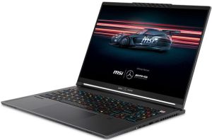 Лаптоп MSI Stealth A16 MercedesAMG AI+ A3XWGG-054BG-SGARI370X, Ryzen AI 9 HX 370, NVIDIA GeForce RTX 5070 8GB GDDR7, 16" QHD+ (2560x1600), 240Hz, OLED, IPS-Level, 2.1kg