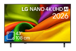 Телевизор 43" LG 43NU8E0B3LA, 4K UHD LED, SmartTV, webOS 26, 60Hz, WiFi, Black