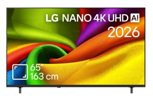 Телевизор 65" LG 65NU8E0B3LA, 4K UHD LED, SmartTV, webOS 26, 60Hz, WiFi, Black