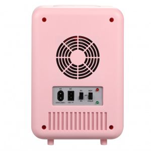 Хладилник мини Adler AD 8084p, 12V/220V, 32-42 W, 4 L, Отопление/Охлаждане, Розов
