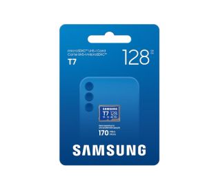 MicroSD памет 128GB SAMSUNG T7, microSDXC, Class 10 UHS-I U3 V30 A2, up to 170MB/s