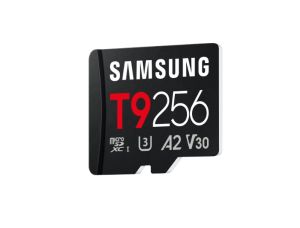 MicroSD памет 256GB SAMSUNG T9, microSDXC, Class 10 UHS-I U3 V30 A2, up to 200MB/s