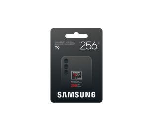 MicroSD памет 256GB SAMSUNG T9, microSDXC, Class 10 UHS-I U3 V30 A2, up to 200MB/s