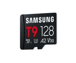 MicroSD памет 128GB SAMSUNG T9, microSDXC, Class 10 UHS-I U3 V30 A2, up to 200MB/s
