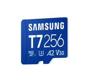 MicroSD памет 256GB SAMSUNG T7, microSDXC, Class 10 UHS-I U3 V30 A2, up to 170MB/s
