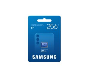 MicroSD памет 256GB SAMSUNG T7, microSDXC, Class 10 UHS-I U3 V30 A2, up to 170MB/s