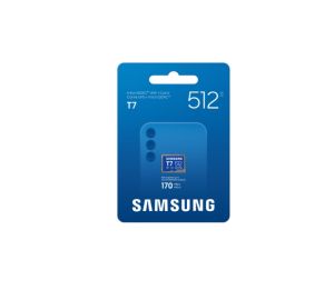 MicroSD памет 512GB SAMSUNG T7, microSDXC, Class 10 UHS-I U3 V30 A2, up to 170MB/s 