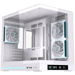 Cloud M DGT 3AF Arctic EN49644 (WH,MATX,U3+U2,2PCS TG,Side ARGB,2PCS J22A PWM WH Reverse & 1PC J22A PWM WH,ARGB PCB,Digital LCD)