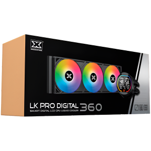LK Pro 360 Digital EN47404 (BK AIO,Digital LCD Pump & 360mm PWM Fan,Mini ARGB Controller,Intel & AMD & 20xx)
