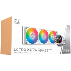 LK Pro 360 Digital Arctic EN47411 (WH AIO,Digital LCD Pump & 360mm PWM Fan,Mini ARGB Controller,Intel & AMD & 20xx)