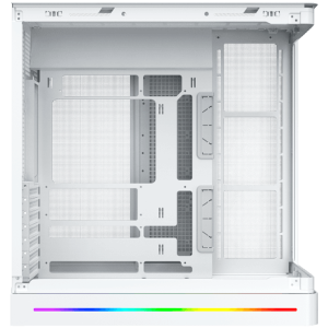 PANO II AIR Arctic EN48524 (WH,EATX,U3x2+Type C,Mesh Top+Curved TG,6PCS H22A WH Reverse & 2PCS H22A WH,ARGB & PWM Remote Control)