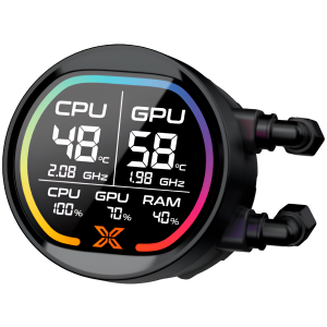 LK Pro 240 Digital EN47428 (BK AIO,Digital LCD Pump & 240mm PWM Fan,Mini ARGB Controller,Intel & AMD & 20xx)