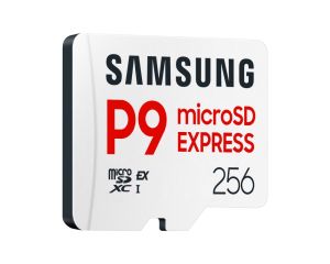 Памет Samsung 256GB micro SD Card P9 Express UHS-I Read 65K IOPS, UHS-I 2K IOPS - Write 52K IOPS, UHS-I 2K IOPS Class 10 U3 V30 A1