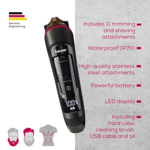 Машинка за подстригване Bundle Beurer MN9X Multigroomer & Beurer LS 06 luggage scale