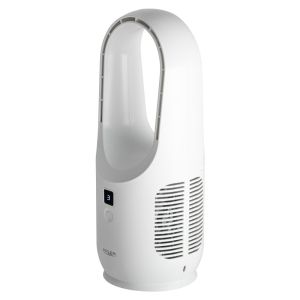 Настолен вентилатор Adler AD 7343, До 6 часа, 3 скорости, LED дисплей, USB-C, Бял