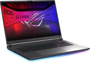 Лаптоп Asus Strix G18 G815LW-SA302 Intel  Ultra 9 ,18.0 WQXGA(2560X1600),16:10 Bend+500nits, AG,240Hz,64GB (2x32GB DDR5-5600), 2TB , RTX 5080  16GB ,Wi-Fi 7 ,Backlit Kbd 1-Zone RGB, NO OS, Eclipse Gray + ROG Backpack