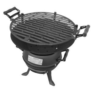 Чугунено барбекю Master Grill MG630, 35.5cm, Регулиране на височина, Черен
