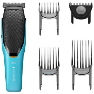 Машинка за подстригване REMINGTON HC5000 Power X5, Автономия 75 мин, Самонаточващи се остриета, Turbo, Аксесоари, Син