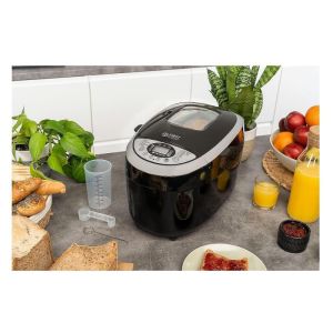 Хлебопекарна FIRST FA-5152-3-BA, 850W, 1.25 кг, 12 програми, Таймер, Незалепващо покритие, Черен/инокс