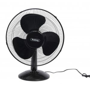 Настолен вентилатор Rosberg R51760B16, 40W, 40 см, 3 скорости, Оцилация, Регулируем наклон, Черен