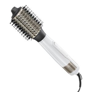 Четка за сушене и стилизиране Remington AS8901 HYDRAluxe, 1200W, Керамично покритие, Йонизация, Студена струя, 2 скорости, 3 темп, Бял