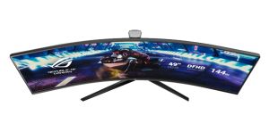 Монитор Asus ROG STRIX Curved XG49VQ, 49" DFHD (3840x1080) Gaming monitor, VA, up to 144Hz, 125% sRGB, DP, HDMI, USB3.0, FreeSync 2 HDR, DisplayHDR400, AuraSync, Red+Dark Gray