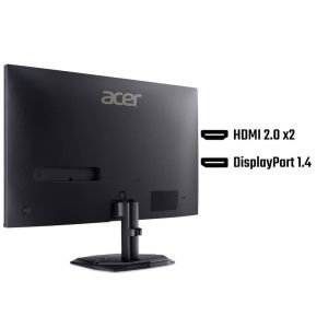 Монитор Acer Nitro KG240YW3bmiipx, 23.8'', FHD (1920X1080) IPS, ZeroFrame, FreeSync Premium 240Hz, 1ms/0.5ms GTG, 100M:1, 250nits, 99% sRGB, 2xHDMI, DP, Audio out, Tilt, Vesa, Black