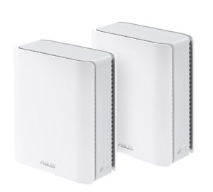 Меш система Asus Mesh WiFi system, ZenWiFi BT8 2PK, BE14000, Tri-Band, up to 540m2, Tri-Core 1.8GHz CPU, 128MB/1GB Flash/RAM, 2.5G dual-port, Smart Home Master SSIDs, AiProtection Pro, Adaptive QoS, VPN server/client, IPTV, OFDMA, AiMesh,White