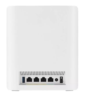 Меш система Asus Mesh WiFi system, ZenWiFi BT8 2PK, BE14000, Tri-Band, up to 540m2, Tri-Core 1.8GHz CPU, 128MB/1GB Flash/RAM, 2.5G dual-port, Smart Home Master SSIDs, AiProtection Pro, Adaptive QoS, VPN server/client, IPTV, OFDMA, AiMesh,White