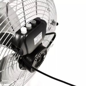 Вентилатор за под Esperanza EHF006 Cyclone, 110W, 45 см, 3 скорости, 116м3/мин, Алуминиеви перки, Сребрист/хром