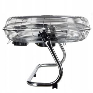 Вентилатор за под Esperanza EHF006 Cyclone, 110W, 45 см, 3 скорости, 116м3/мин, Алуминиеви перки, Сребрист/хром