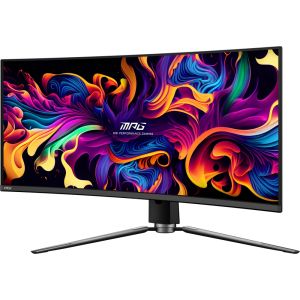 Монитор MSI MPG 341CQPX QD-OLED Gaming Monitor, 34", 0.03ms, 240Hz Curve 1800R, 3440x1440, G-SYNC, KVM, AI Vision, Console Mode, ClearMR 13000, HDR True Black 400, Type-C(98W PD), DP(1.4a), 2xHDMI(2.1), USB Hub, Heigh Adj., VESA 100, Black, 8.8kg