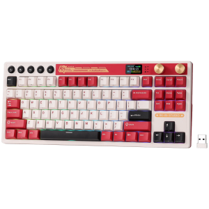 ROYAL KLUDGE RK M87 Famicom Gaming Keyboard Cream switch