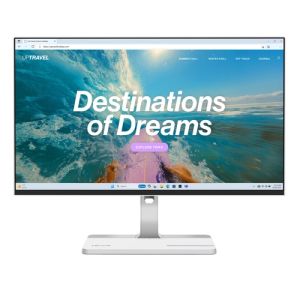 Монитор LENOVO L24D-4C (67DCUAT6EU), 23.8" IPS, FullHD (1920x1080) 144Hz, 16:9, 1ms, 250cd/m2, 1500:1, AMD FreeSync, Speaker 2x3W, HDMI, USB-C, 4 x USB, Cloud grey