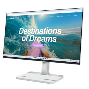 Монитор LENOVO L24D-4C (67DCUAT6EU), 23.8" IPS, FullHD (1920x1080) 144Hz, 16:9, 1ms, 250cd/m2, 1500:1, AMD FreeSync, Speaker 2x3W, HDMI, USB-C, 4 x USB, Cloud grey