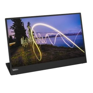 Монитор LENOVO ThinkVision M15 (62CAUAT1WL), 15.6" IPS, FullHD (1920x1080) 60Hz, 16:9, 6ms, 250cd/m2, 1000:1, 2xUSB-C, Raven Black