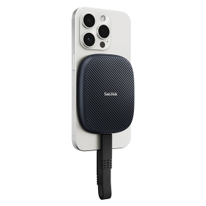Външно SSD 2TB SANDISK Phone SSD (SDSSDE62M-2T00-G25), MagSafe, USB-C, up to 1000MB/s, Black