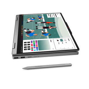 Лаптоп LENOVO IdeaPad 5 2-in-1 14IPH11 (83UG003PBM), 14" WUXGA (1920x1200) Touch, Intel® Core Ultra 5 322 (2.5GHz up to 4.4GHz, 6 ядра), 16GB DDR5, 512GB SSD M.2, Pen, Windows 11 Home, Luna Grey