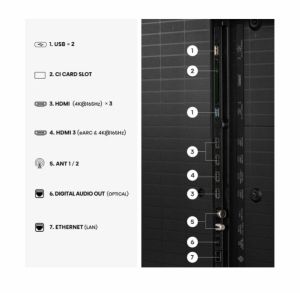 Телевизор Hisense 85"U7S Pro, 4K Ultra HD 3840x2160, ULED, FALD, Quantum Dot, 165Hz, IPS, HDR 10+, HLG, Dolby Vision IQ, Dolby Atmos, Smart TV, WiFi 5GHz, WiFi Direct, BT, Anyview Cast,light sensor,Solar Powered Remote, 4xHDMI, 2xUSB, LAN, CI+, DVB-T2/C/S