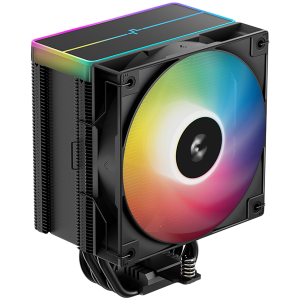 DeepCool AG500 BK ARGB V2, CPU Air Cooler, 1x120mm ARGB PWM Fan, ARGB Top Cover, 6 Heatpipes, LGA 1851/1700/1200/1151/1150/1155, AMD AM5/AM4, 125x95x160 mm(LxWxH), R-AG500-BKAMMN-GJD, 2Y